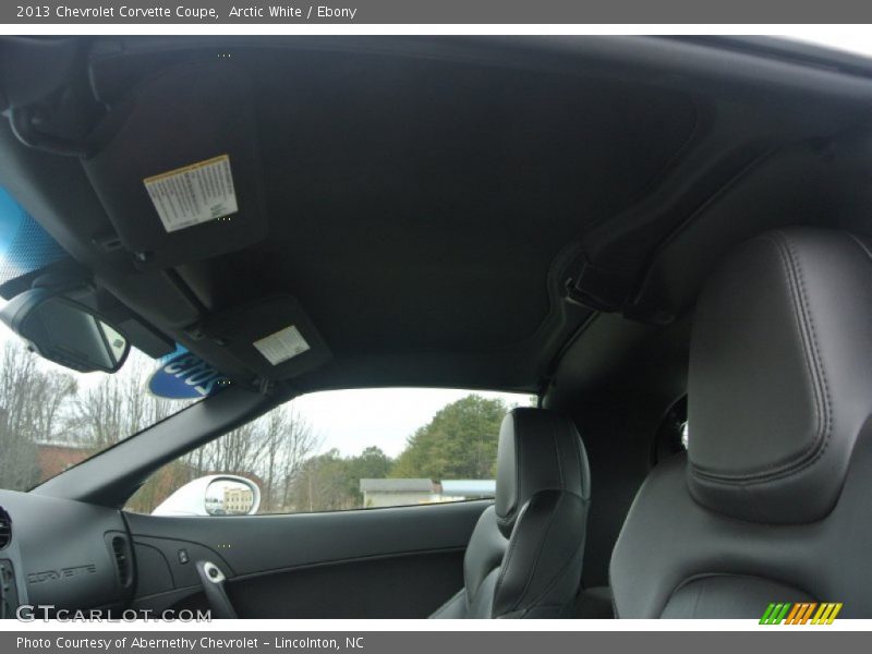 Arctic White / Ebony 2013 Chevrolet Corvette Coupe