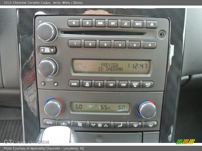 Controls of 2013 Corvette Coupe