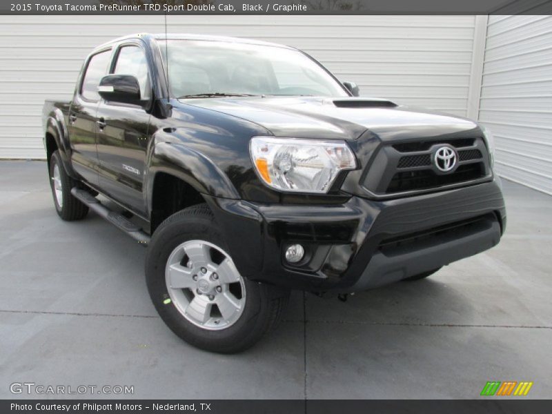 Black / Graphite 2015 Toyota Tacoma PreRunner TRD Sport Double Cab
