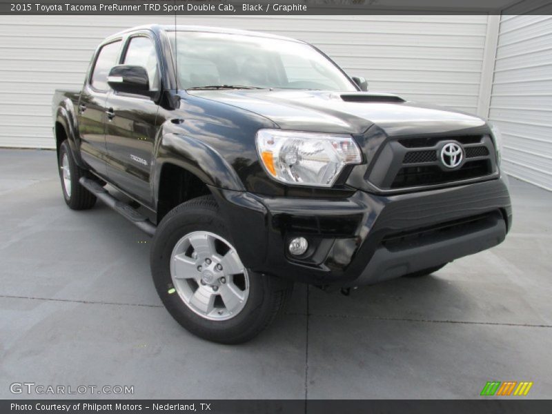 Black / Graphite 2015 Toyota Tacoma PreRunner TRD Sport Double Cab