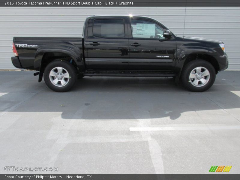 Black / Graphite 2015 Toyota Tacoma PreRunner TRD Sport Double Cab