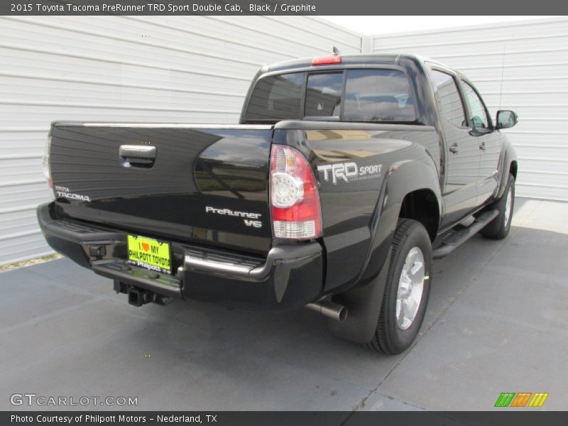 Black / Graphite 2015 Toyota Tacoma PreRunner TRD Sport Double Cab