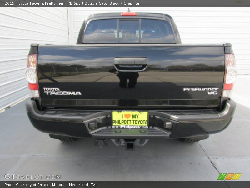 Black / Graphite 2015 Toyota Tacoma PreRunner TRD Sport Double Cab