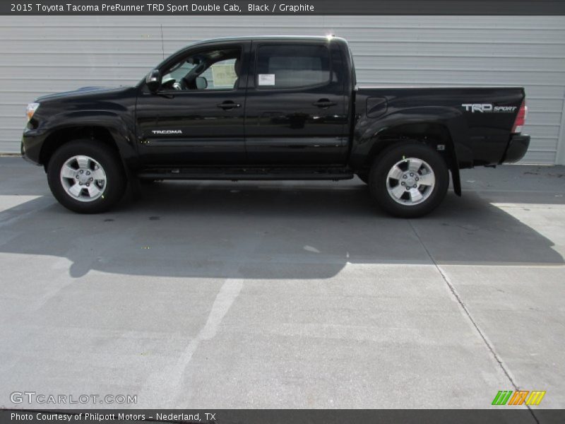 Black / Graphite 2015 Toyota Tacoma PreRunner TRD Sport Double Cab