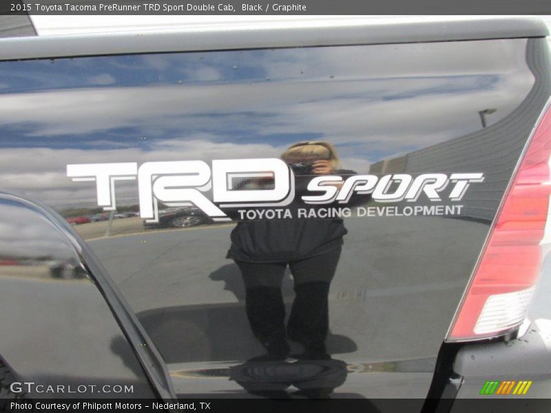Black / Graphite 2015 Toyota Tacoma PreRunner TRD Sport Double Cab