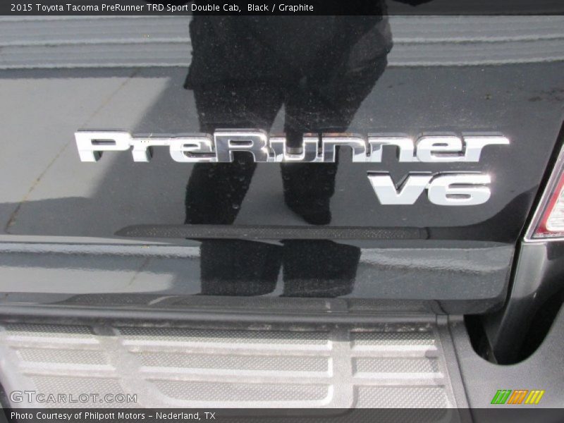 Black / Graphite 2015 Toyota Tacoma PreRunner TRD Sport Double Cab