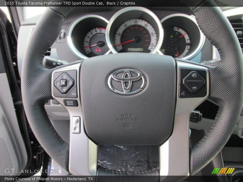 Black / Graphite 2015 Toyota Tacoma PreRunner TRD Sport Double Cab