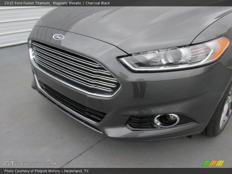 Magnetic Metallic / Charcoal Black 2015 Ford Fusion Titanium