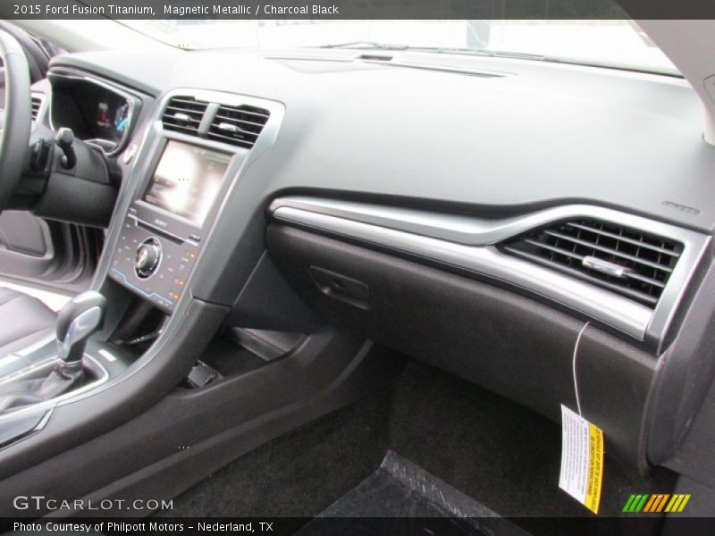 Magnetic Metallic / Charcoal Black 2015 Ford Fusion Titanium