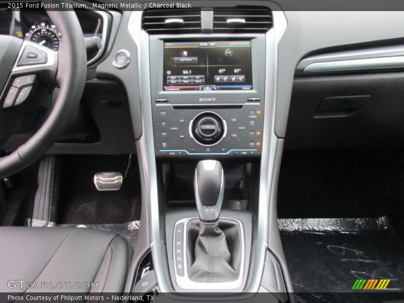 Magnetic Metallic / Charcoal Black 2015 Ford Fusion Titanium