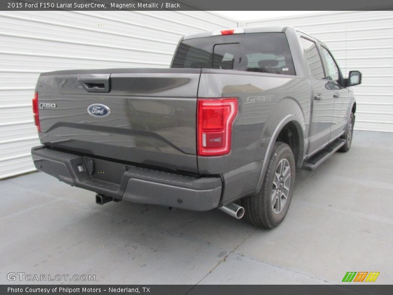 Magnetic Metallic / Black 2015 Ford F150 Lariat SuperCrew