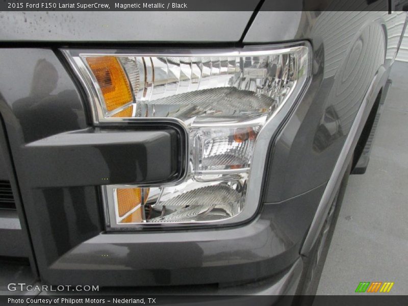 Magnetic Metallic / Black 2015 Ford F150 Lariat SuperCrew
