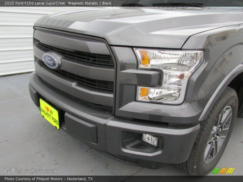 Magnetic Metallic / Black 2015 Ford F150 Lariat SuperCrew