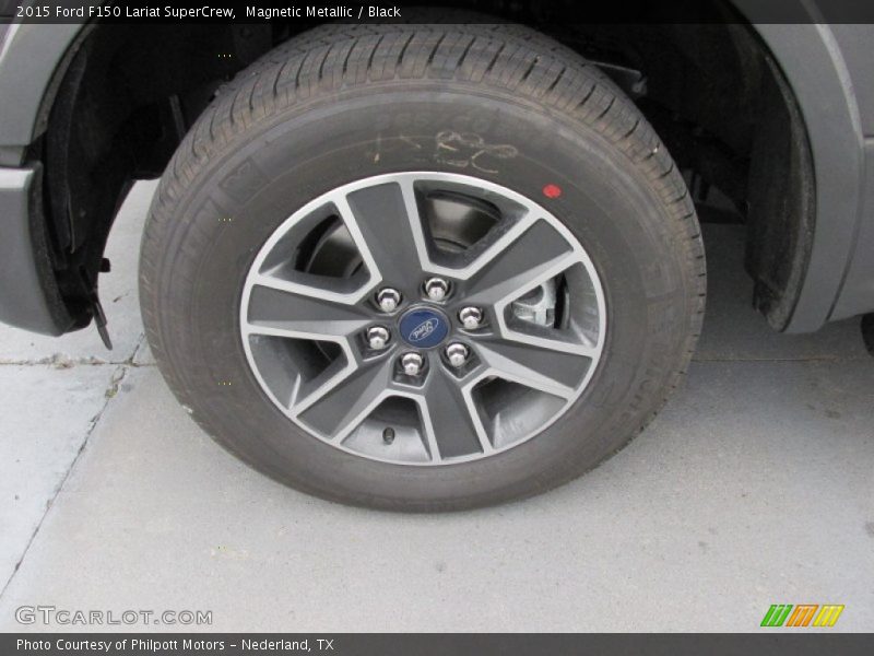 Magnetic Metallic / Black 2015 Ford F150 Lariat SuperCrew