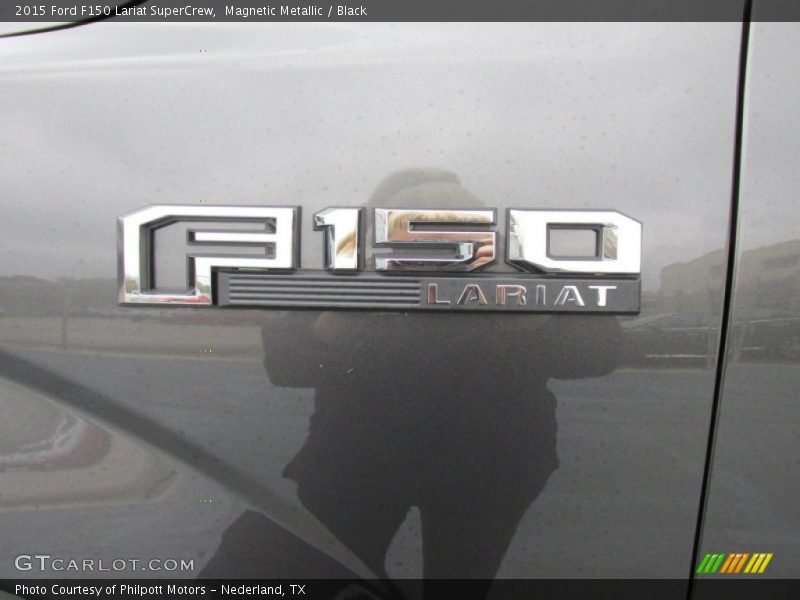 Magnetic Metallic / Black 2015 Ford F150 Lariat SuperCrew