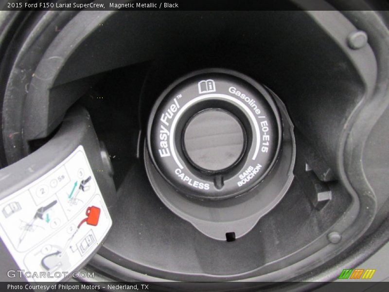 Magnetic Metallic / Black 2015 Ford F150 Lariat SuperCrew