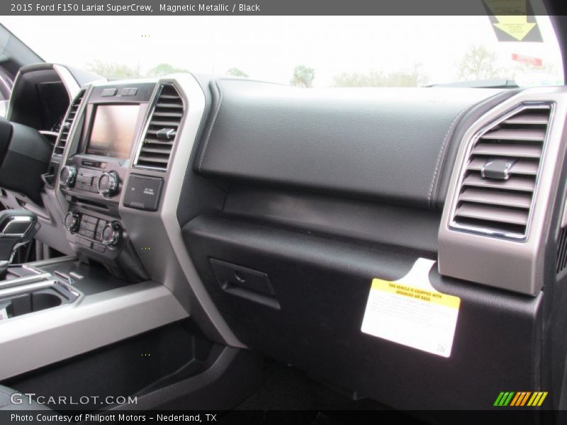Magnetic Metallic / Black 2015 Ford F150 Lariat SuperCrew
