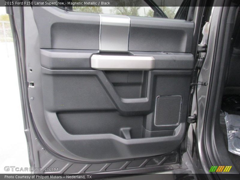 Magnetic Metallic / Black 2015 Ford F150 Lariat SuperCrew
