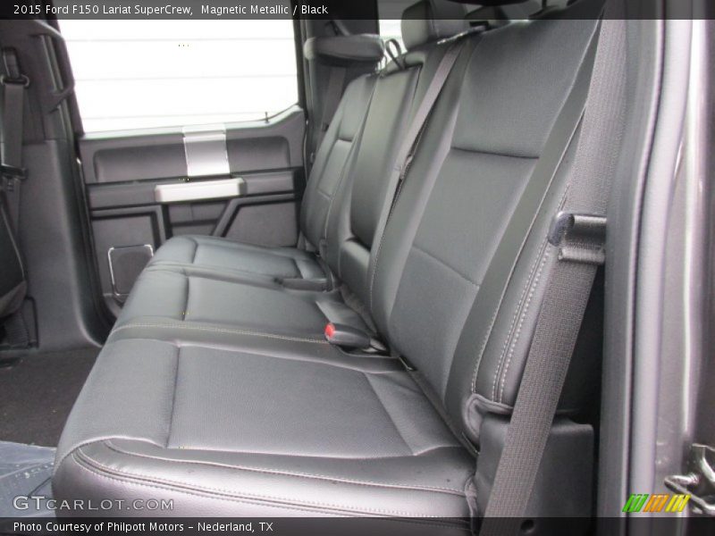 Magnetic Metallic / Black 2015 Ford F150 Lariat SuperCrew