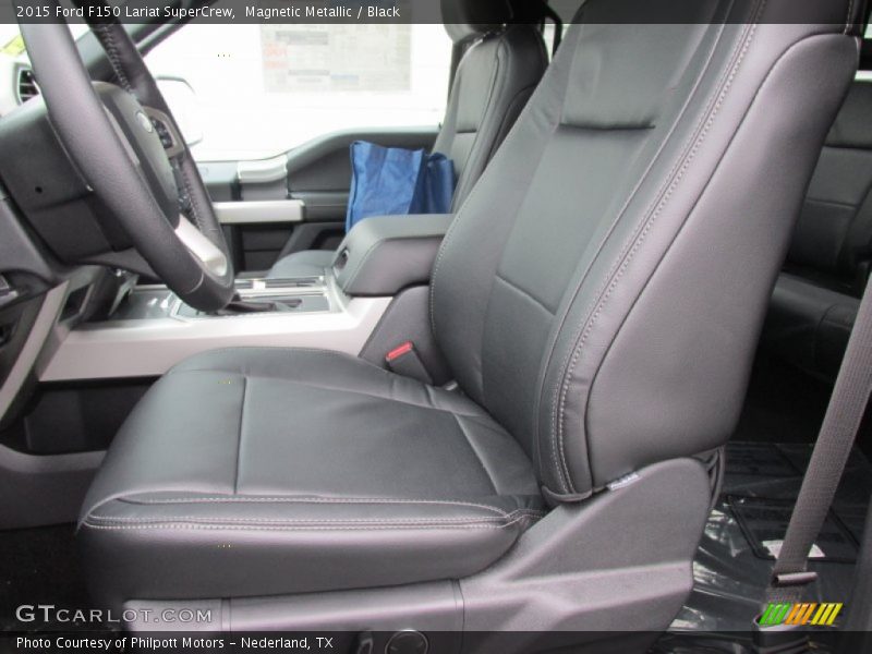Magnetic Metallic / Black 2015 Ford F150 Lariat SuperCrew