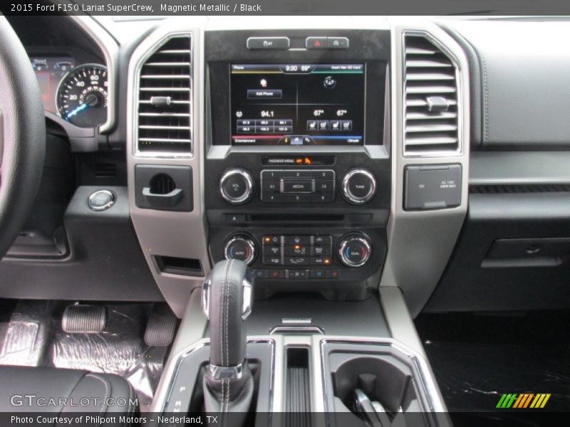 Magnetic Metallic / Black 2015 Ford F150 Lariat SuperCrew