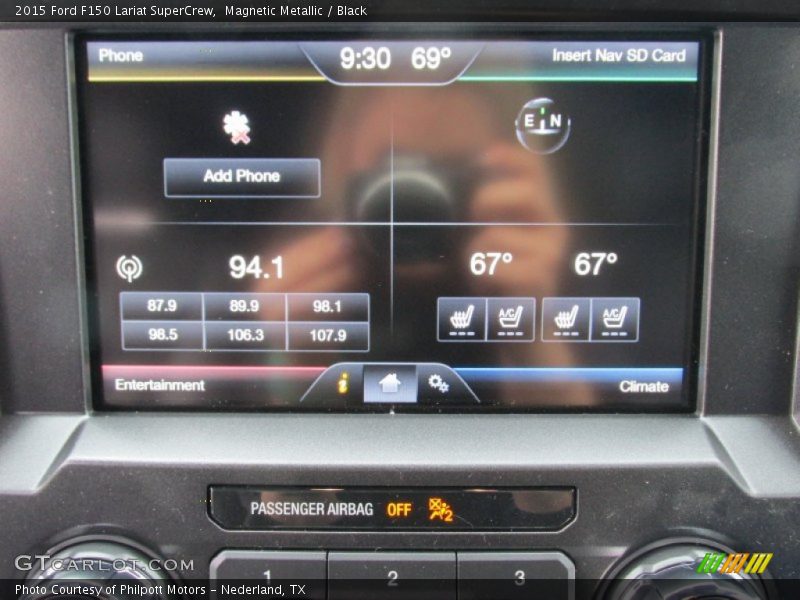 Magnetic Metallic / Black 2015 Ford F150 Lariat SuperCrew