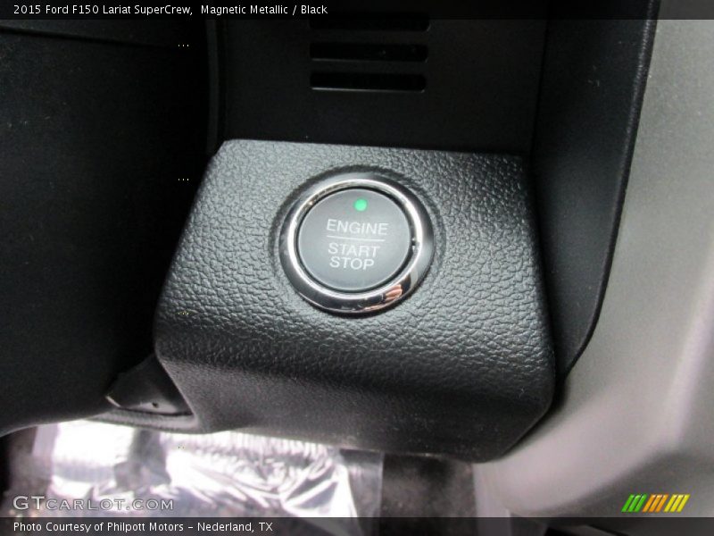 Magnetic Metallic / Black 2015 Ford F150 Lariat SuperCrew