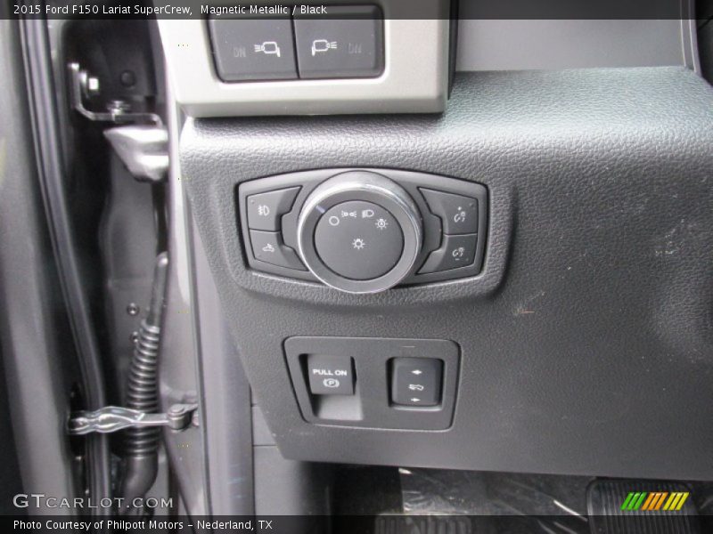 Magnetic Metallic / Black 2015 Ford F150 Lariat SuperCrew