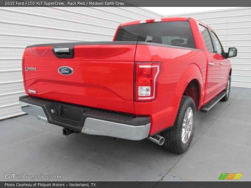 Race Red / Medium Earth Gray 2015 Ford F150 XLT SuperCrew