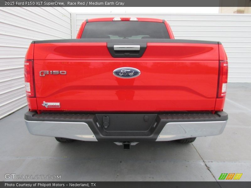 Race Red / Medium Earth Gray 2015 Ford F150 XLT SuperCrew