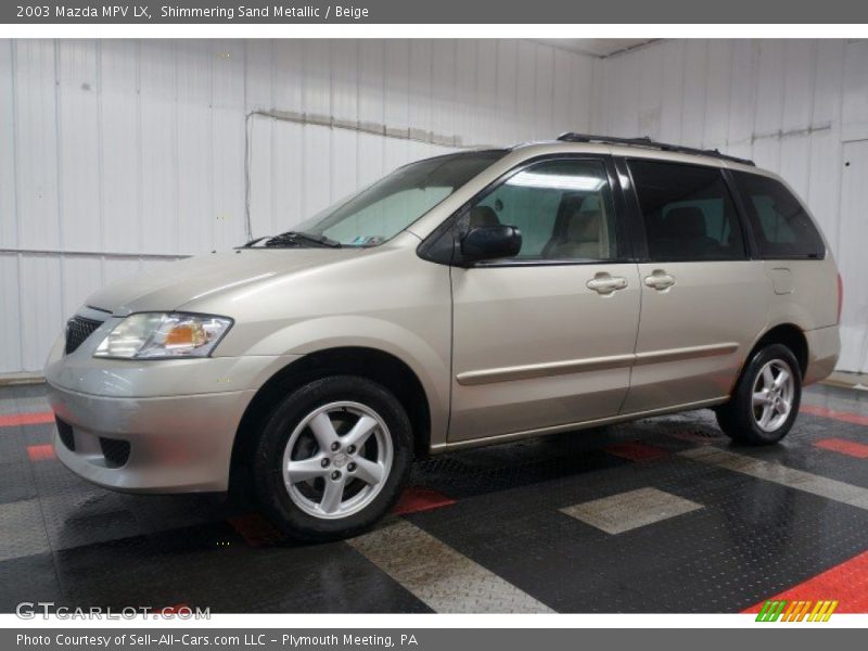 Shimmering Sand Metallic / Beige 2003 Mazda MPV LX