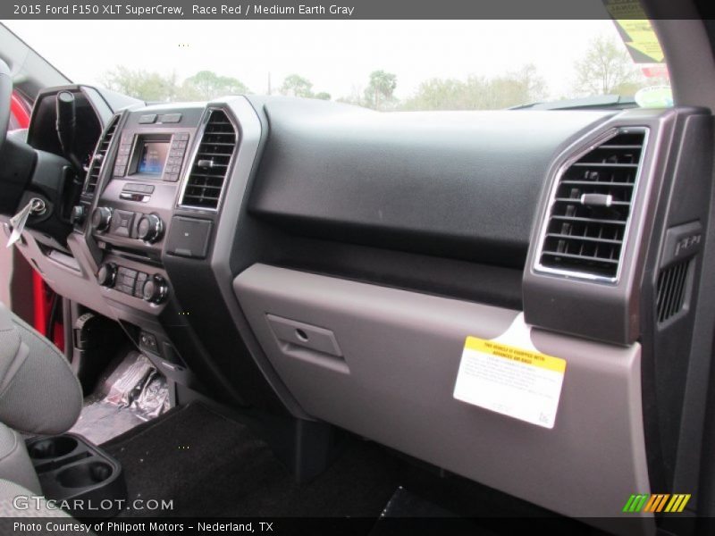 Race Red / Medium Earth Gray 2015 Ford F150 XLT SuperCrew