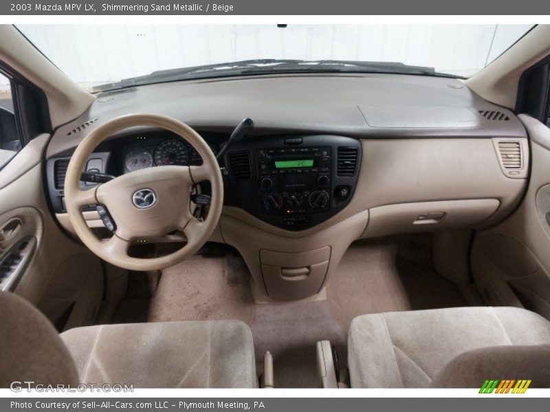 Shimmering Sand Metallic / Beige 2003 Mazda MPV LX