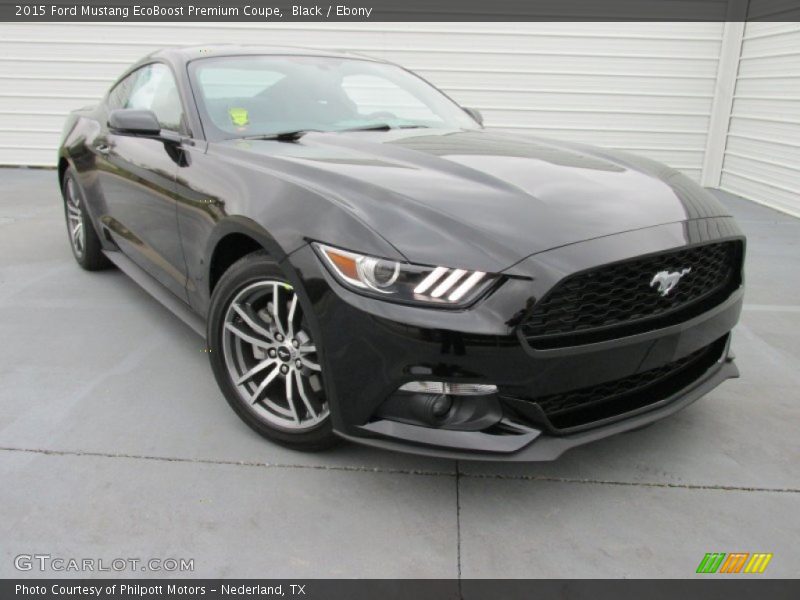 Front 3/4 View of 2015 Mustang EcoBoost Premium Coupe
