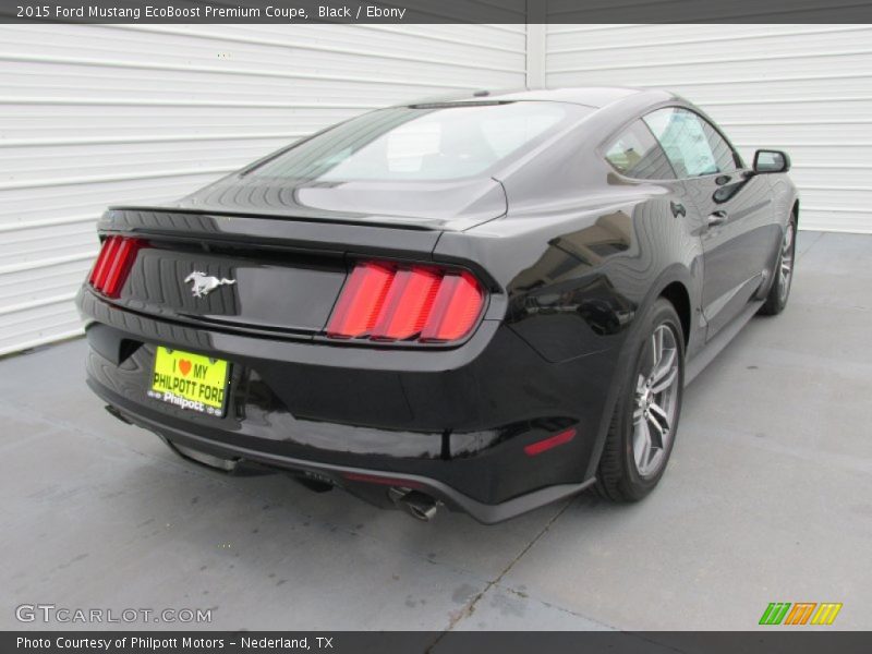 Black / Ebony 2015 Ford Mustang EcoBoost Premium Coupe