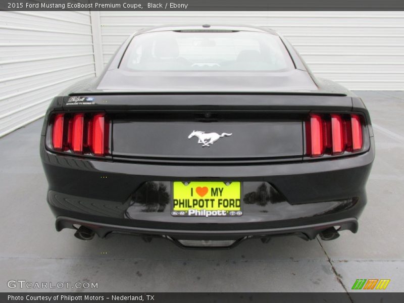 Black / Ebony 2015 Ford Mustang EcoBoost Premium Coupe