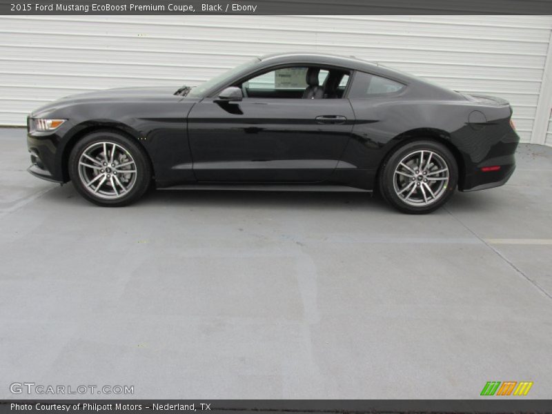 Black / Ebony 2015 Ford Mustang EcoBoost Premium Coupe