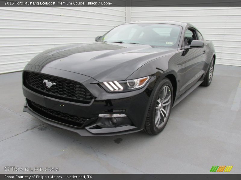 Black / Ebony 2015 Ford Mustang EcoBoost Premium Coupe