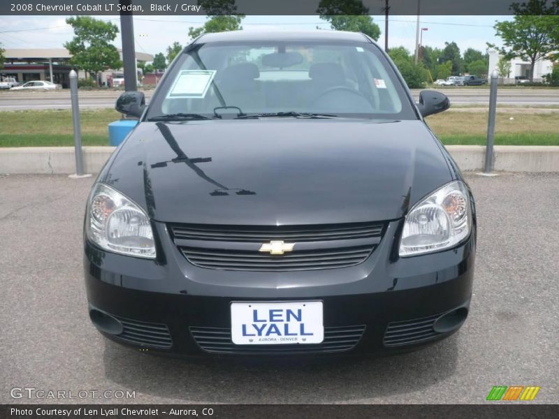 Black / Gray 2008 Chevrolet Cobalt LT Sedan