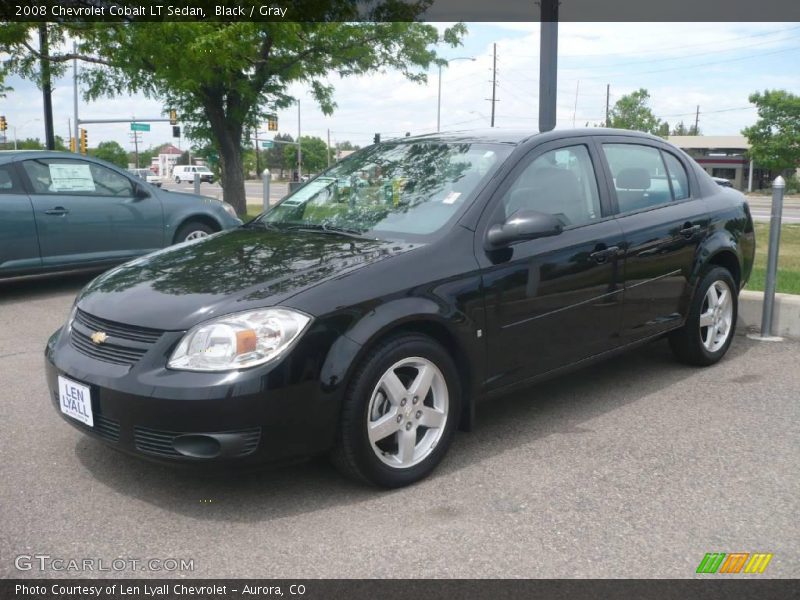 Black / Gray 2008 Chevrolet Cobalt LT Sedan