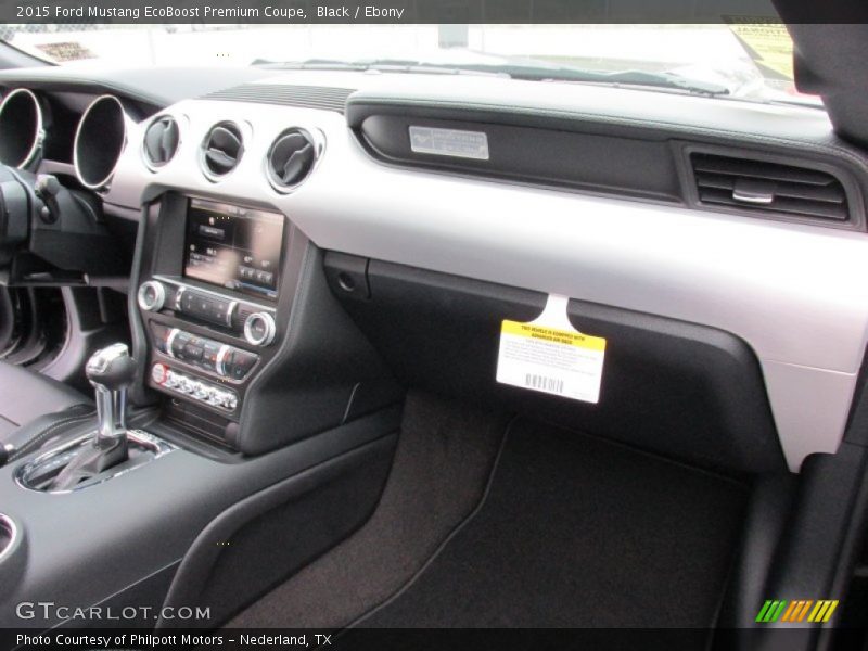Dashboard of 2015 Mustang EcoBoost Premium Coupe