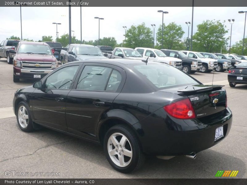 Black / Gray 2008 Chevrolet Cobalt LT Sedan