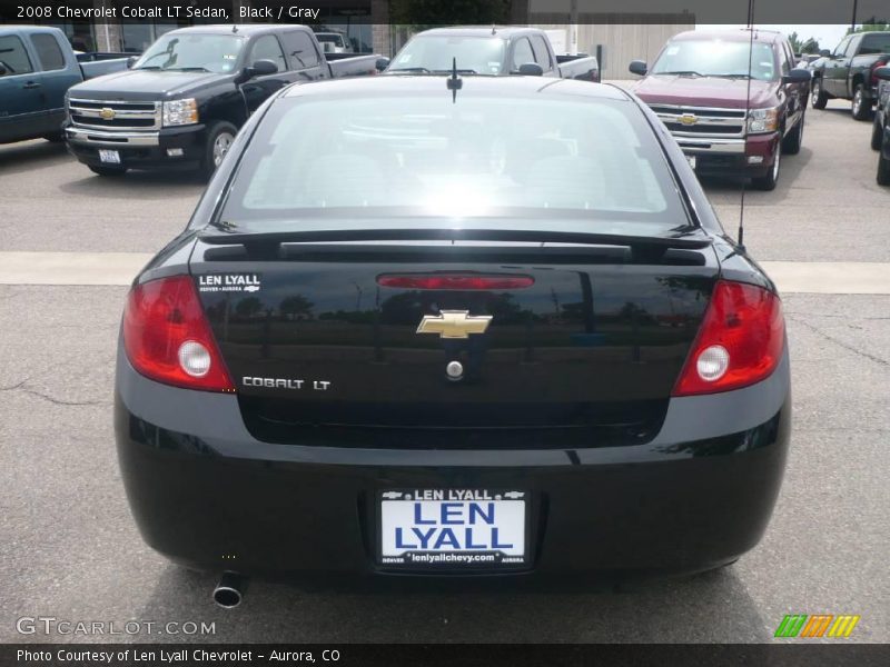 Black / Gray 2008 Chevrolet Cobalt LT Sedan