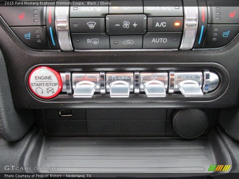 Controls of 2015 Mustang EcoBoost Premium Coupe