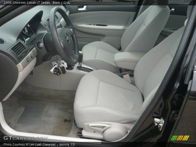 Black / Gray 2008 Chevrolet Cobalt LT Sedan