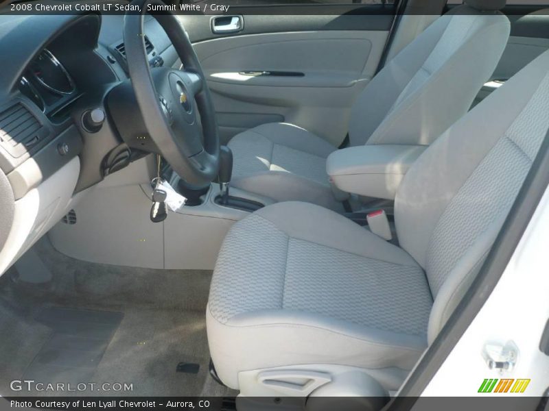 Summit White / Gray 2008 Chevrolet Cobalt LT Sedan