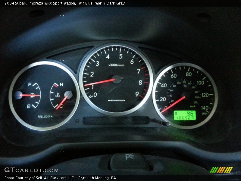 WR Blue Pearl / Dark Gray 2004 Subaru Impreza WRX Sport Wagon