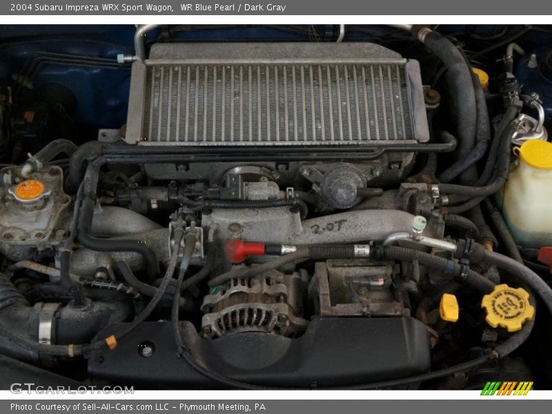 WR Blue Pearl / Dark Gray 2004 Subaru Impreza WRX Sport Wagon