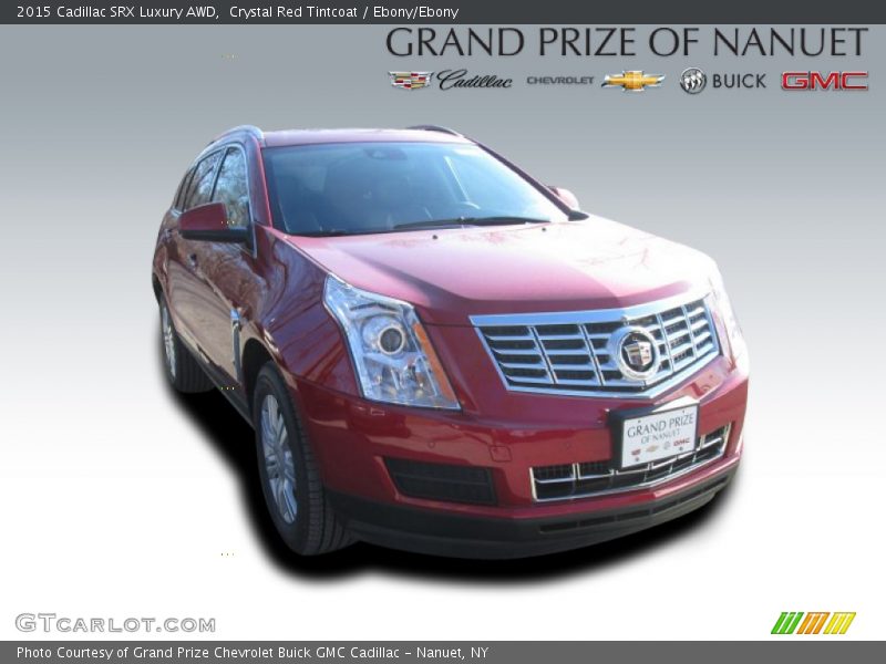 Crystal Red Tintcoat / Ebony/Ebony 2015 Cadillac SRX Luxury AWD