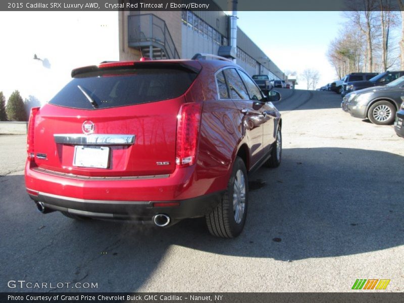 Crystal Red Tintcoat / Ebony/Ebony 2015 Cadillac SRX Luxury AWD